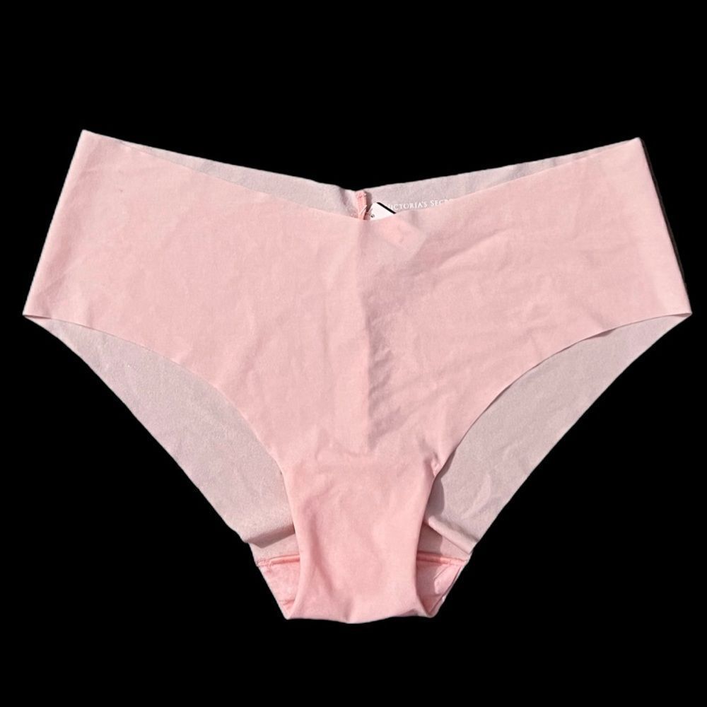 Victorias Secret No Show Seamless Supersoft stretchy Hiphugger Panty pink Large